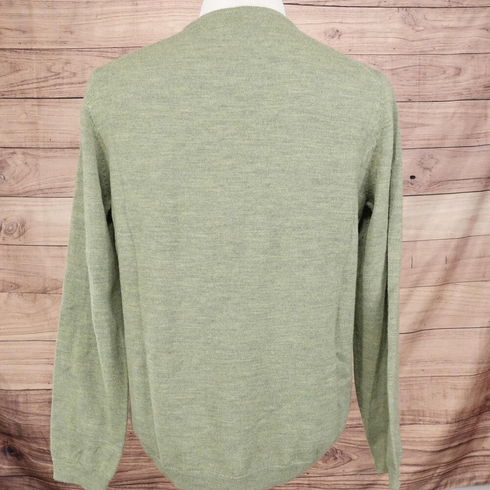 Calvin Klein Sweater Mens Large Merino Wool Pullover V-Neck Extra Fine‎ - Picture 4 of 8